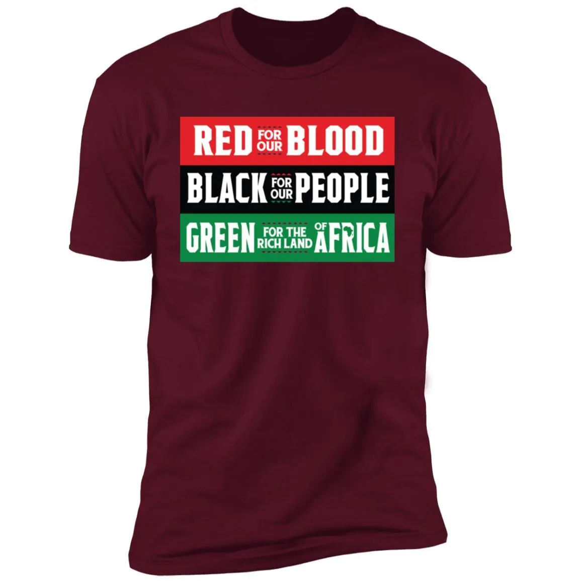 Red Black Green - Blood People Land T-shirt