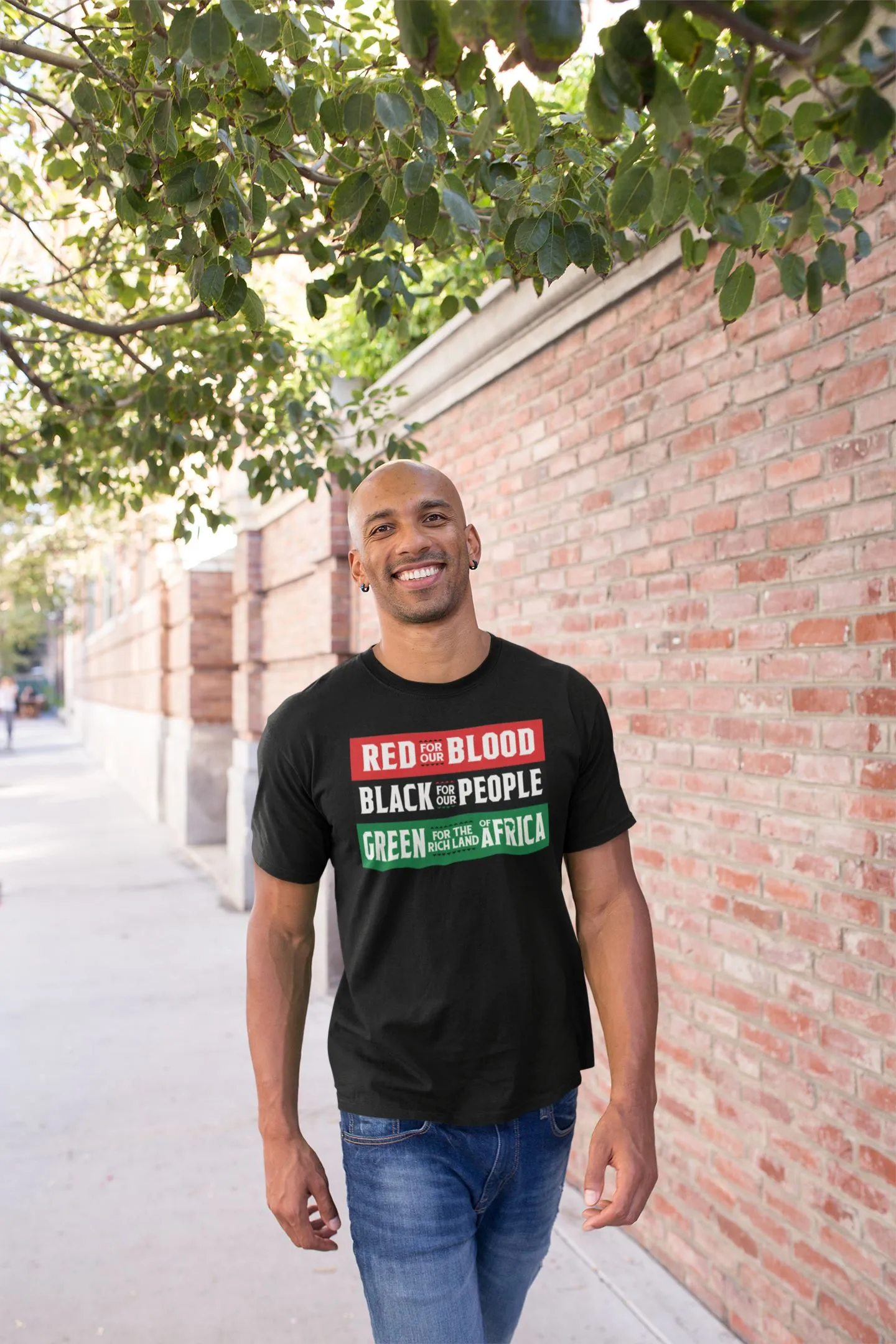 Red Black Green - Blood People Land T-shirt