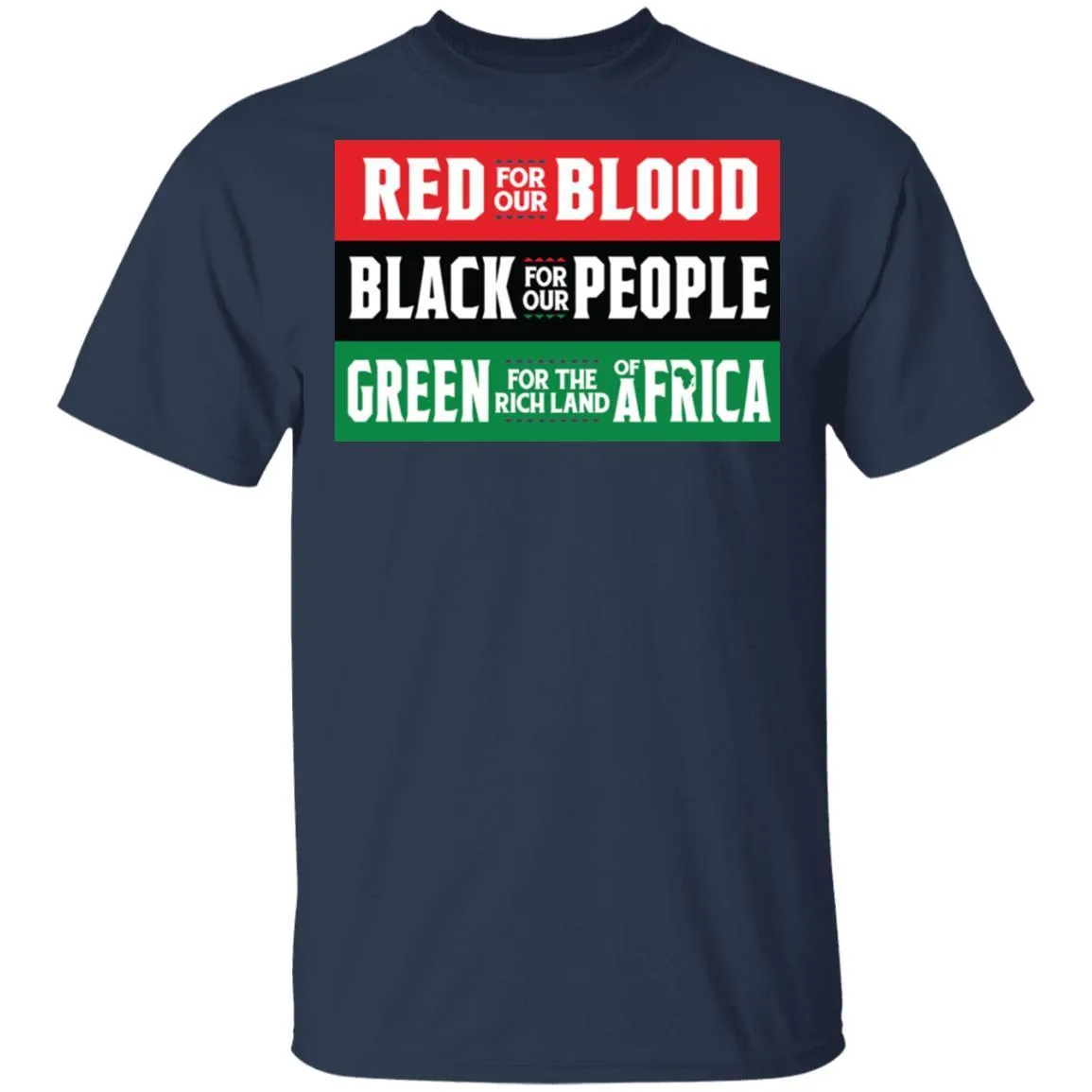 Red Black Green - Blood People Land T-shirt