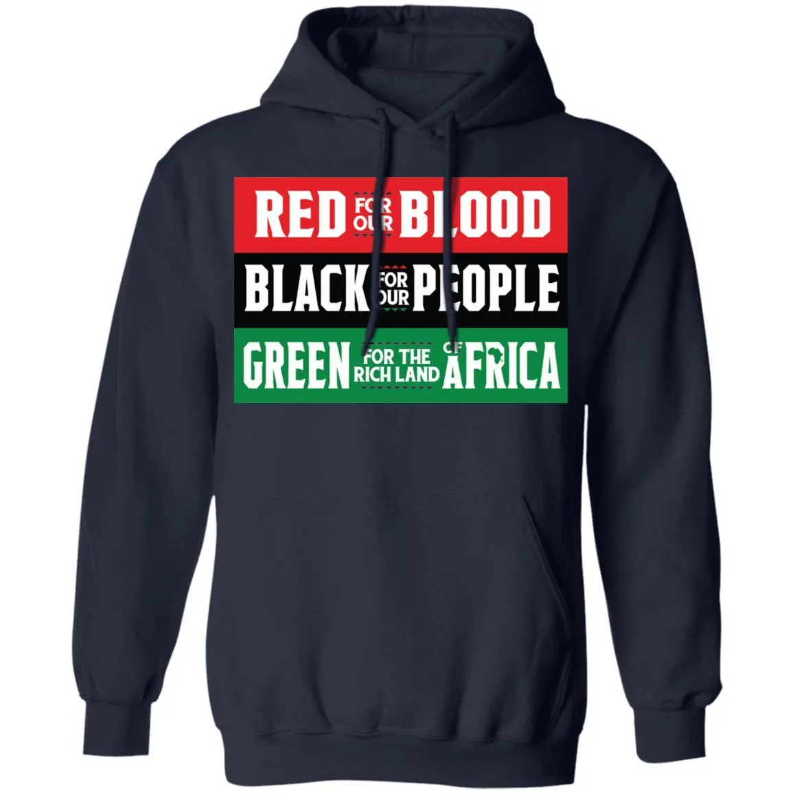 Red Black Green - Blood People Land T-shirt