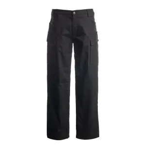 Relaxed Fit Fleece Lined Flex Twill Cargo Pants - WP06BLK