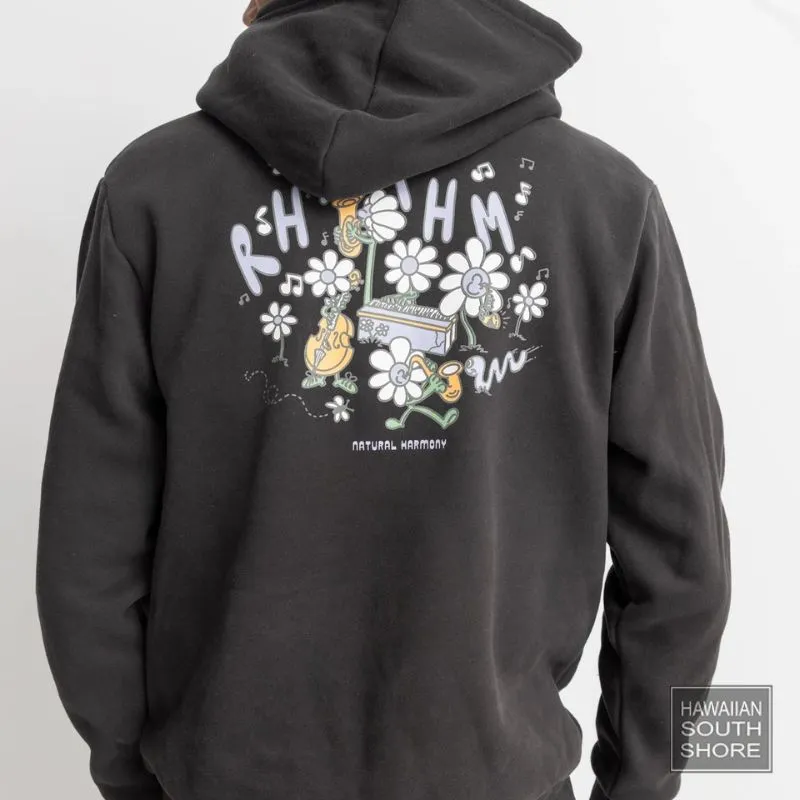 RHYTHM Hood Fleece Natural Harmony (Medium-XLarge) Black