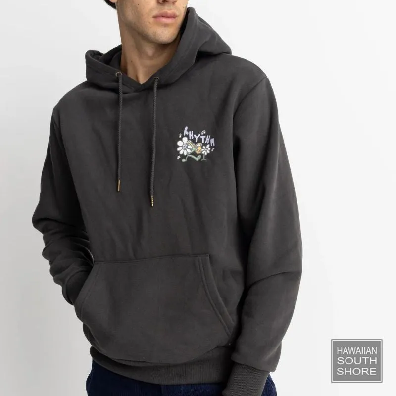RHYTHM Hood Fleece Natural Harmony (Medium-XLarge) Black