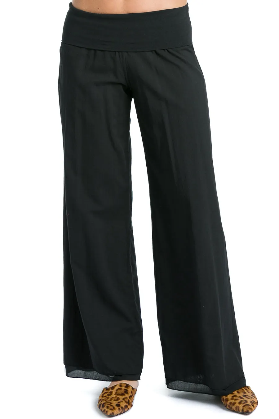 Rolldown Double Layer Voile Pant