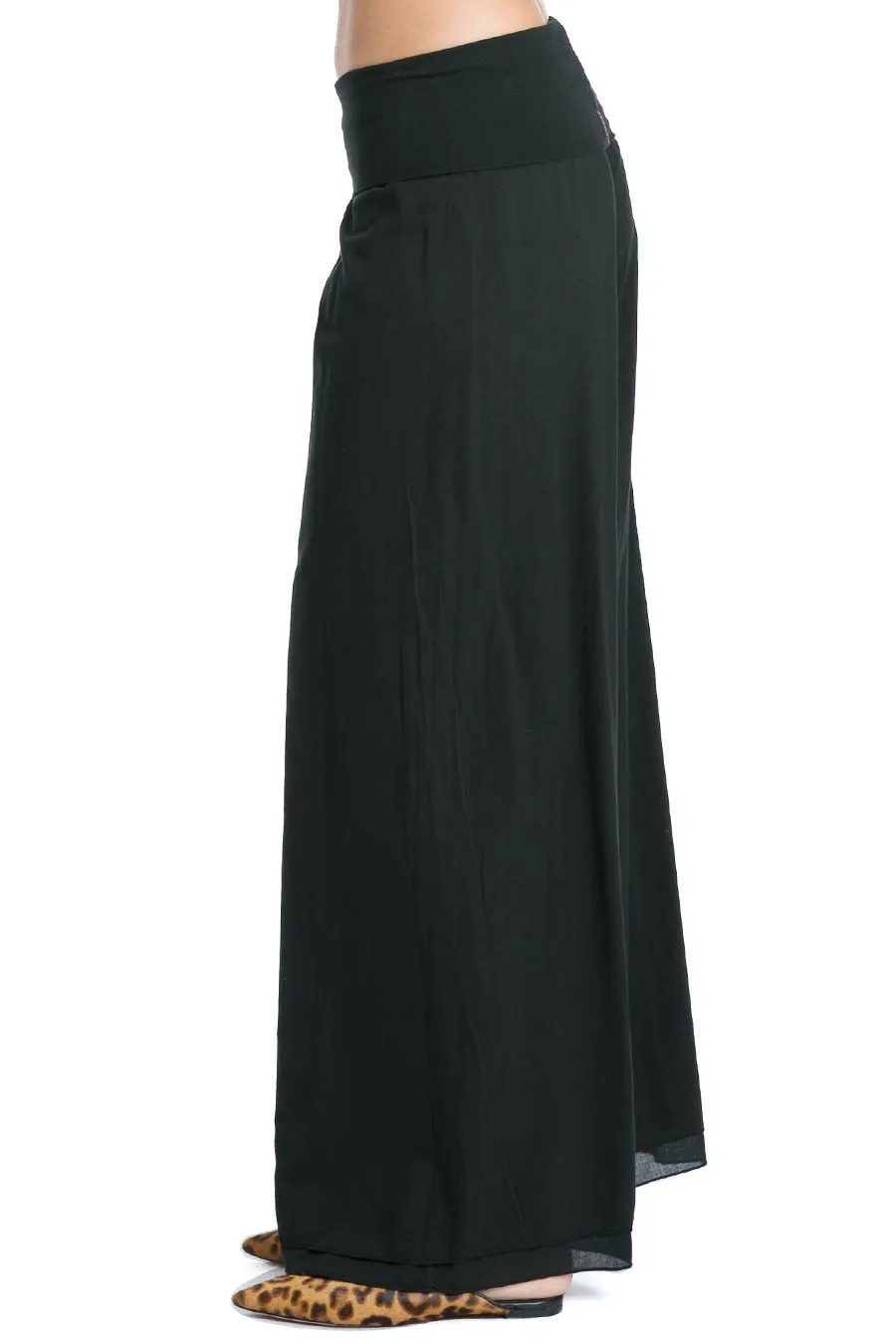 Rolldown Double Layer Voile Pant