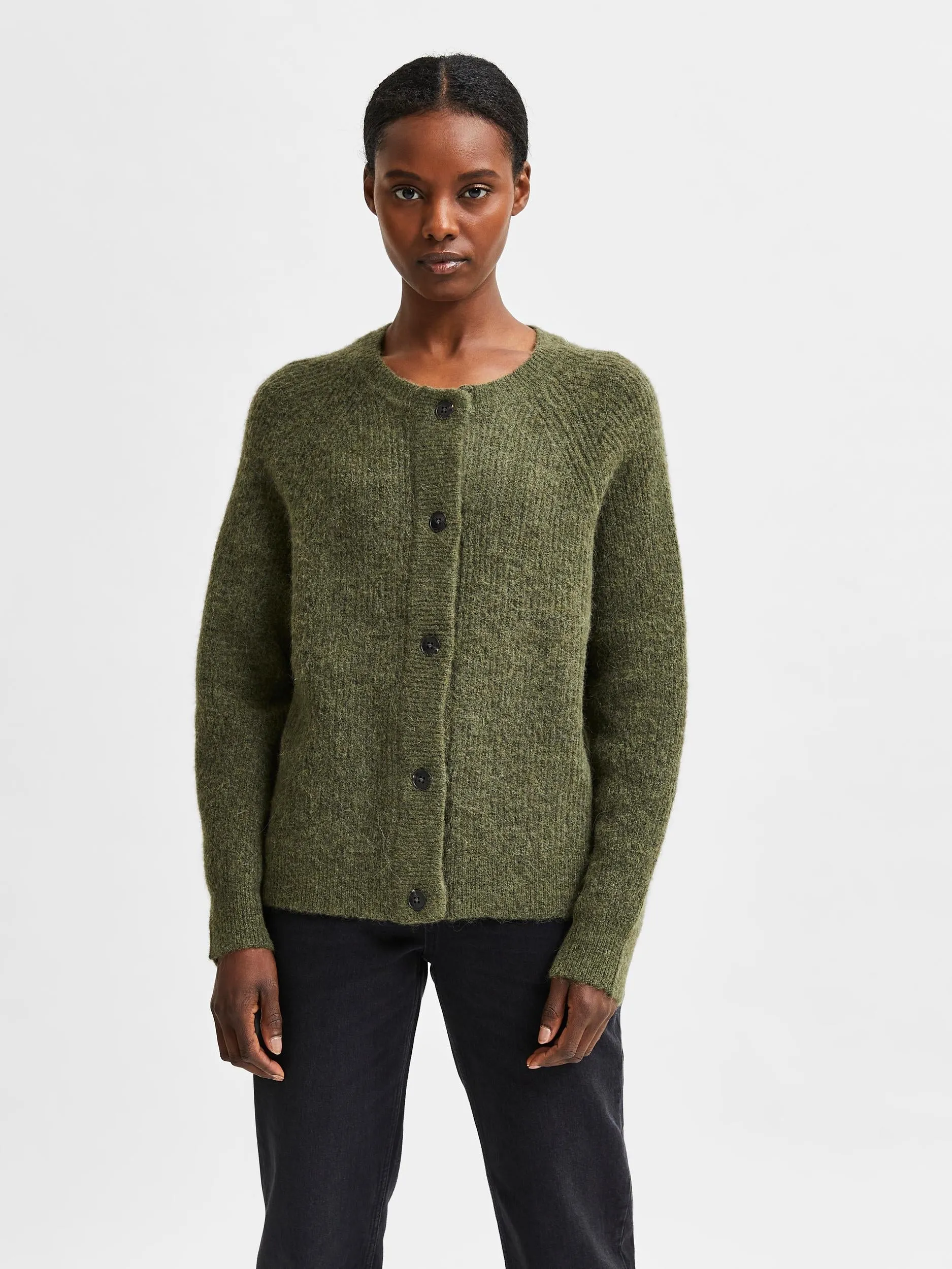 Selected Femme Lulu - Strikket uldcardigan