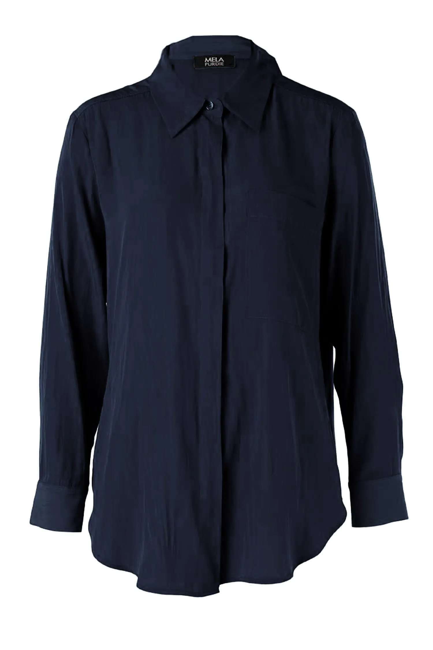 Single Pocket Shirt in Navy