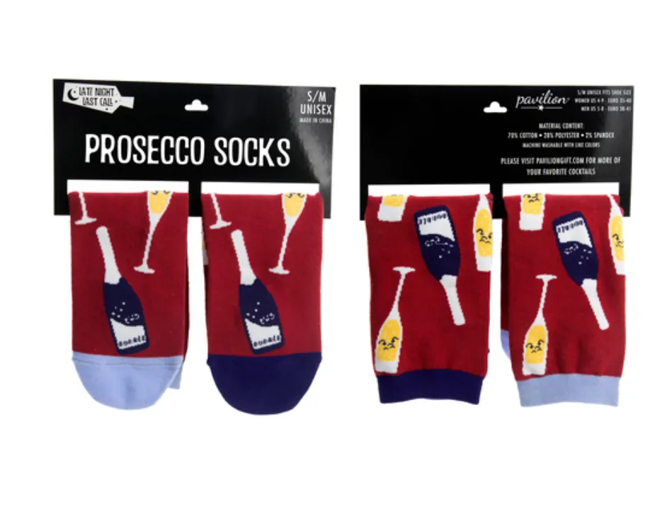 Socks: Late Night/ Last Call Prosecco