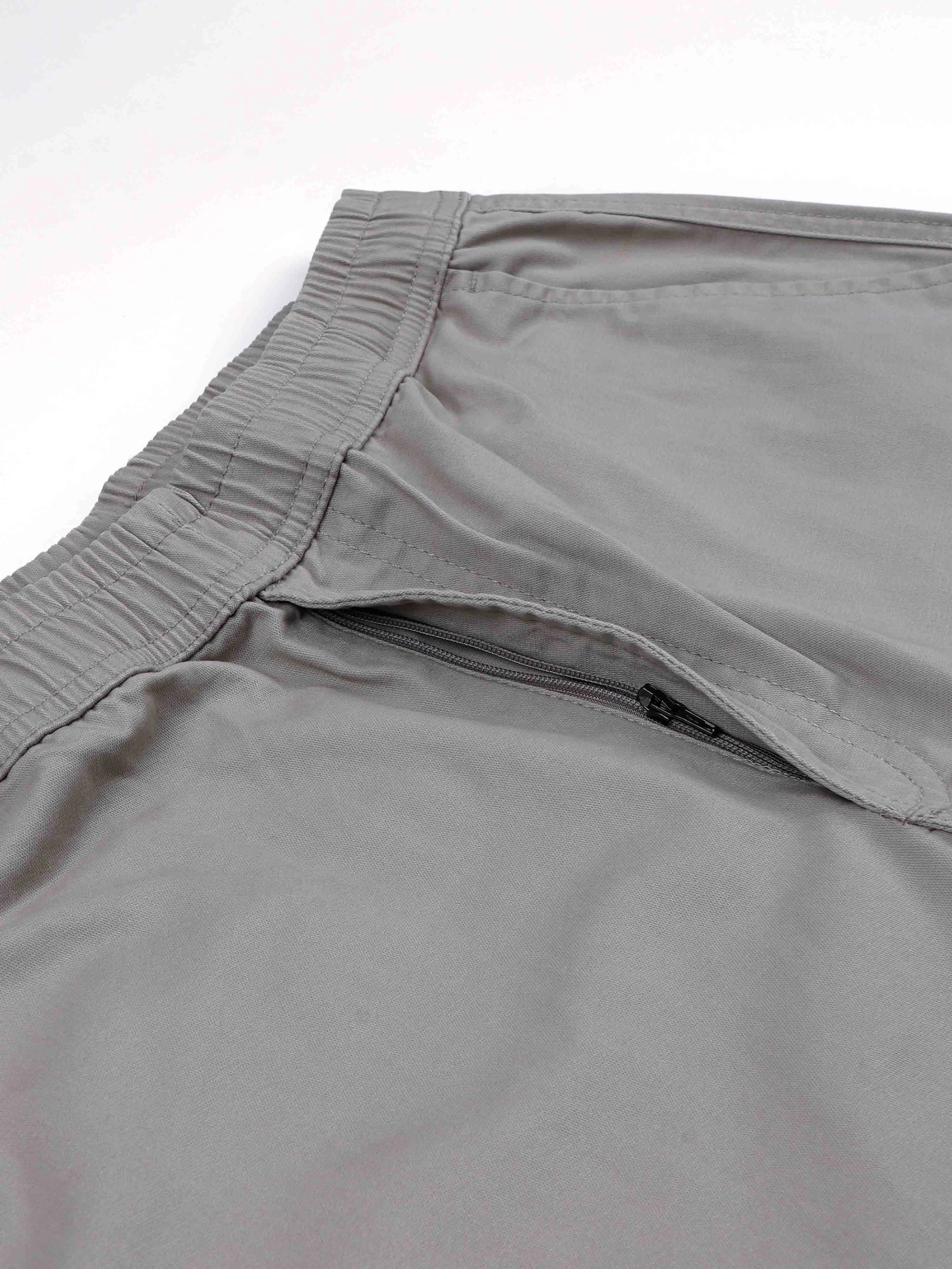 Soft Cotton Relaxed Beige Flexiwaist Pants