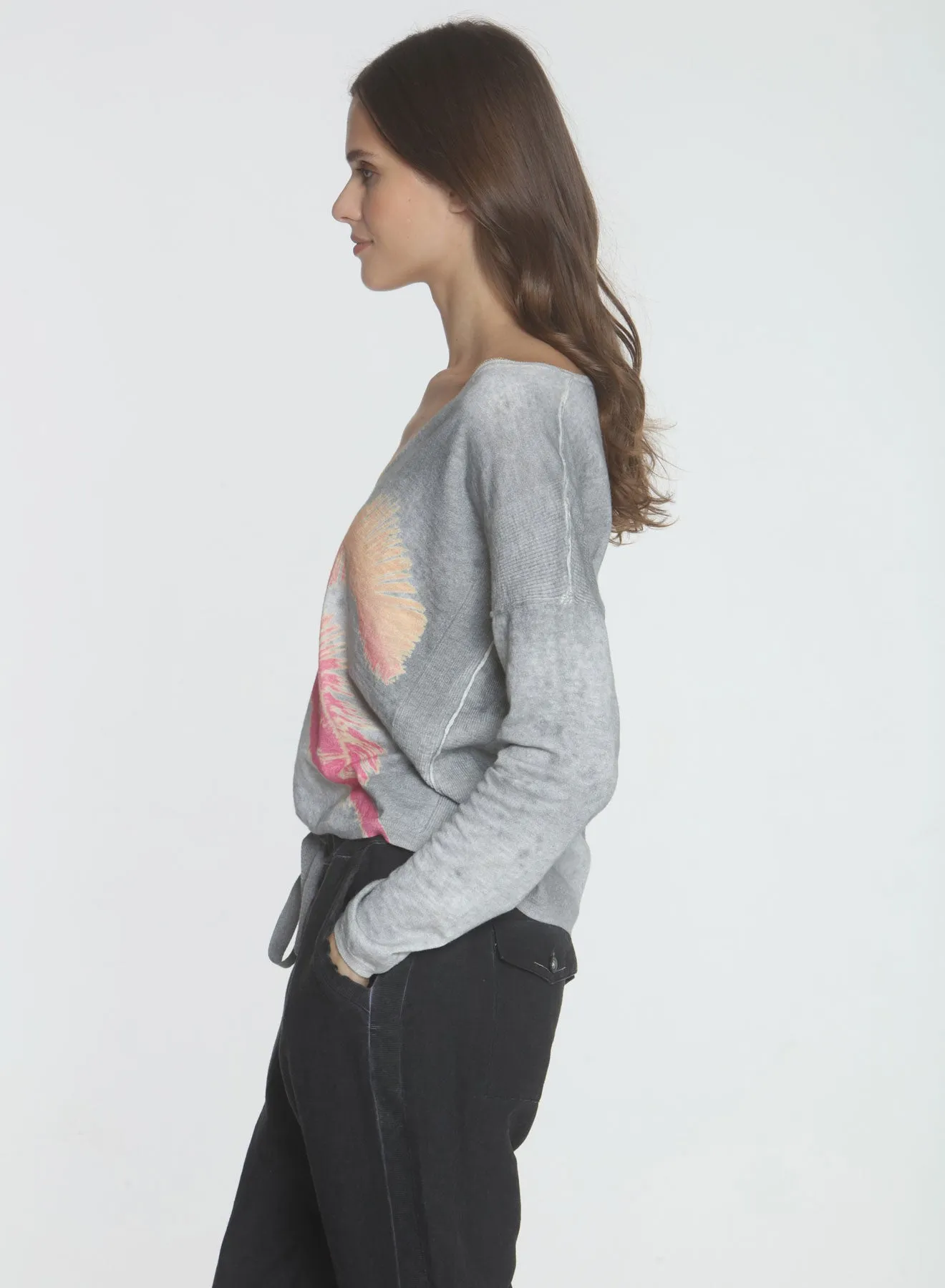 Stormy Palm - Grey/sorbet