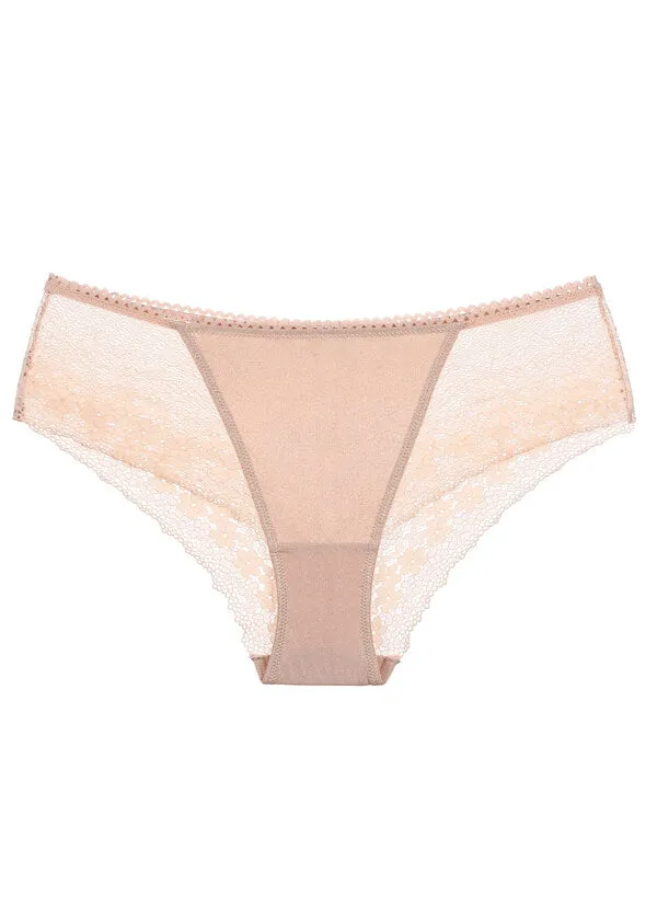 TEAGAN Floral Lace Shiny Sexy Shorty Panties